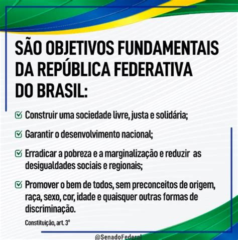 Carlos Rafael Ferreira Senado Federal Objetivos Fundamentais Da