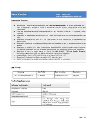 Varun Kandhari Resume Pdf