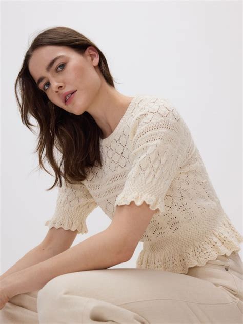 Openwork Top Color Nude RESERVED FW X