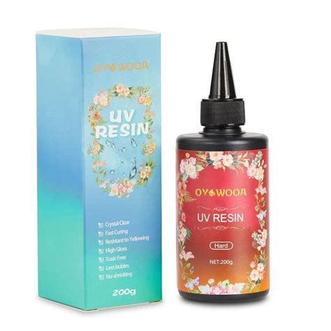 Colle en résine UV 200 g Transparent Durcissement UV Résine