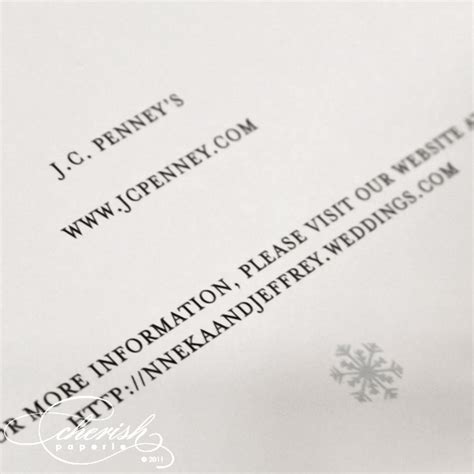 Snowflake Wedding Invitations {Wordless Wednesday} - Cherish Paperie