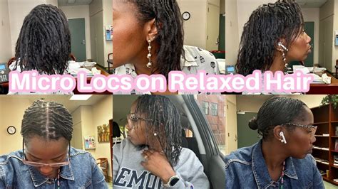 I Combed Out My Locs After 2 Months Professional Micro Locs On Relaxed Hair Loc Journey