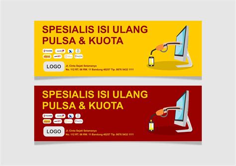 template banner konter cdr  ai idn grafis