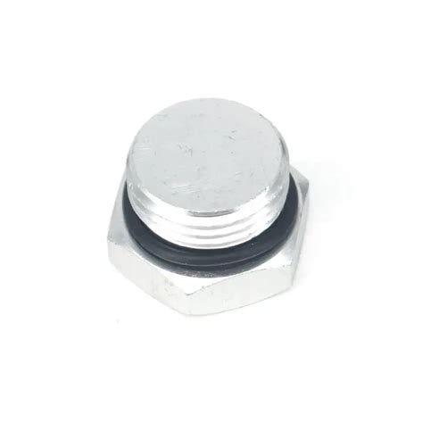 1 2 BSP Male Solid Aluminum Hex Head Plug End Cap For Pneumatic