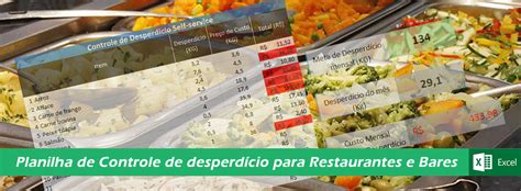 Planilha De Controle De Desperd Cio De Alimentos Para Restaurantes