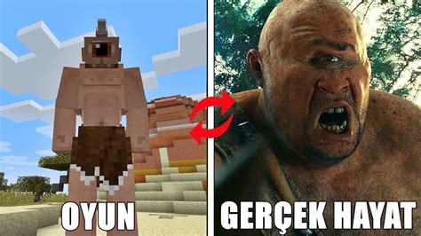 MİNECRAFT KARAKTERLERİNİN GERÇEK HAYAT HALLERİ YouTube