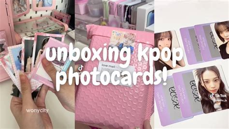 💓 Unboxing Kpop Photocard Mails [asmr] Tiktok Compilation Minsbymon Youtube