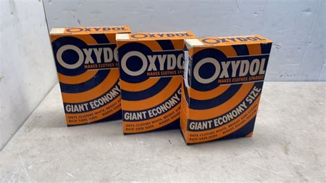 3 BOXES OF OXYDOL LAUNDRY DETERGENT - Big Valley Auction