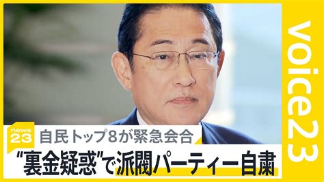 「派閥パーティーは当面自粛」岸田総理指示“裏金疑惑”問題で自民党トップ8が緊急会合【news23】｜tbs News Dig Youtube