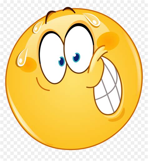 Nervous Emoji Decal - Emoticon Nervous, HD Png Download - vhv