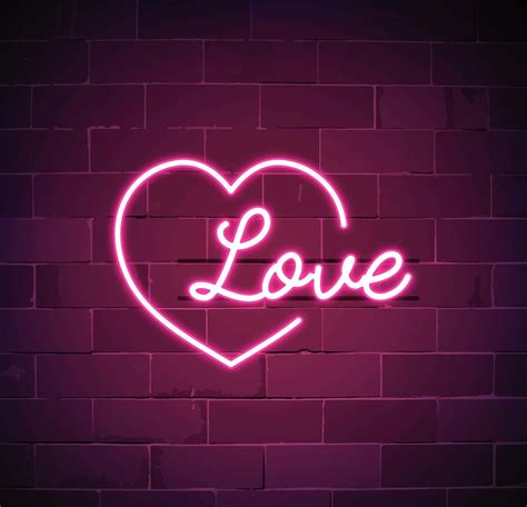100 Neon Heart Wallpapers