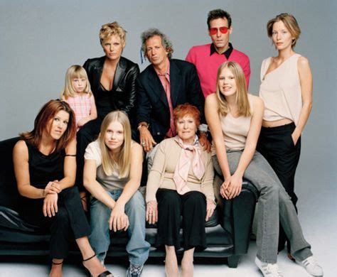 Keith Richards family by Patrick Demarchelier in the 1990's: Front row ...