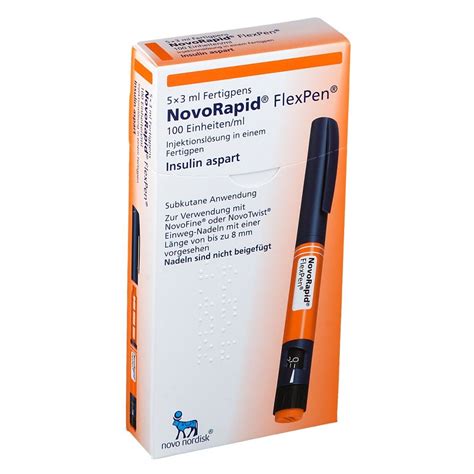 NovoRapid FlexPen 100 Einheiten Ml 5x3 Ml Mit Dem E Rezept Kaufen