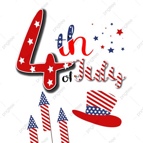 4th July Vector Hd Images 4th Of July With American Flag And Hat