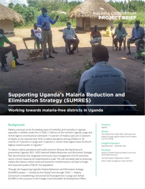 Malaria Consortium Supporting Ugandas Malaria Reduction And