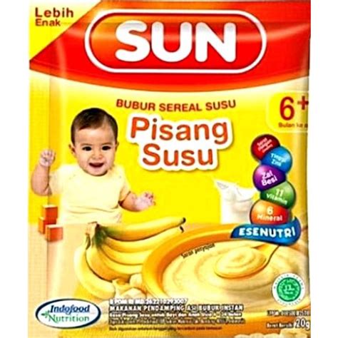 Jual Sun Bubur Sereal Susu 6 24bulan Ukuran Box 120gr Dan Sachet 20gr