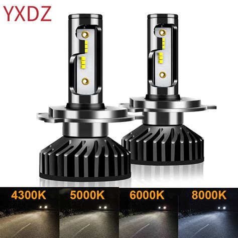 YXDZ Canbus H4 H7 LED H1 4300K 5000K 6000K 8000K Car LED Headlight H8