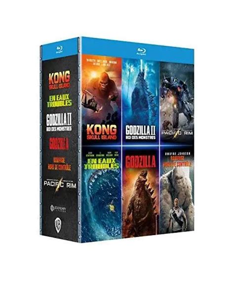 COFFRET GODZILLA Roi Des Monstres Kong Skull Island Rampage