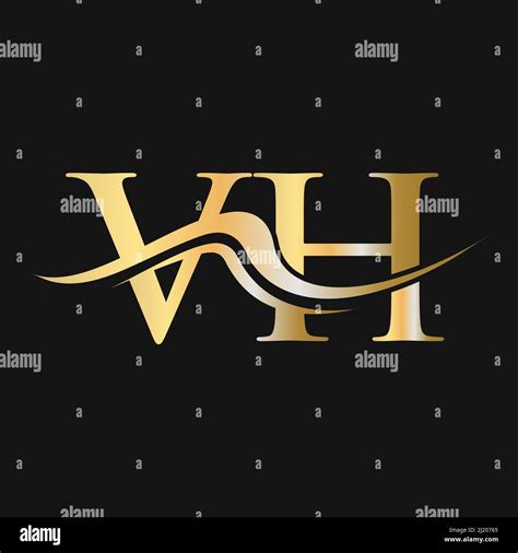 Letter VH Logo Design Initial VH Logotype Template For Business And