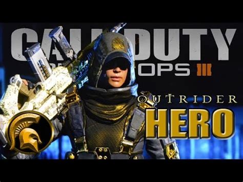 Call Of Duty Black Ops 3 OUTRIDER HERO GOLD HEAD AND BODY