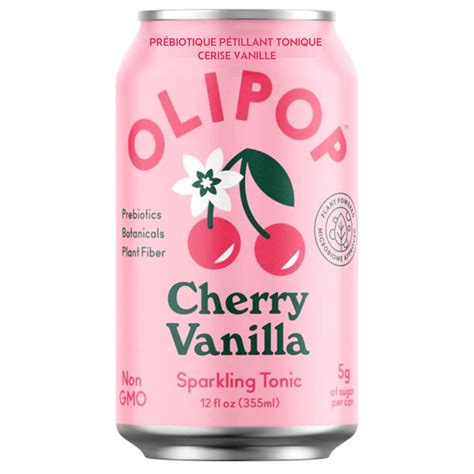 OLIPOP Prebiotic Sparkling Tonic Cherry Vanilla At Natura Market