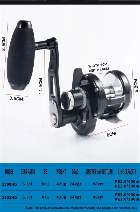 Lurekiller Ocean Jigger 1500 Hg 1501 Hg Slow Jigging Reel Full Metal 24