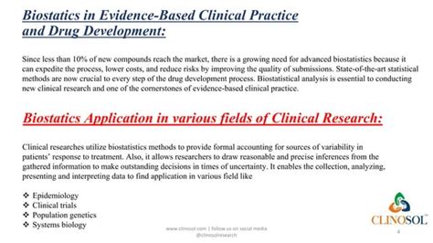 Role Of Biostatistics In Clinical Trials Ppt