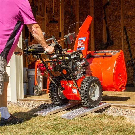 Guardian Aluminum Dual Runner Shed Ramps With Punch Plate Surface