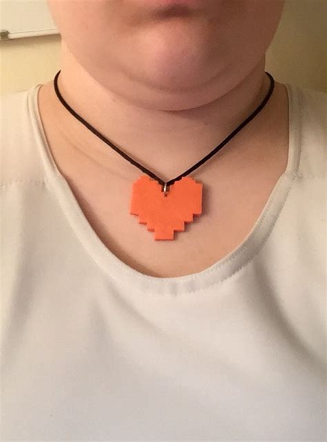 Undertale Undertale Inspired Soul Undertale Necklace Soul Necklace