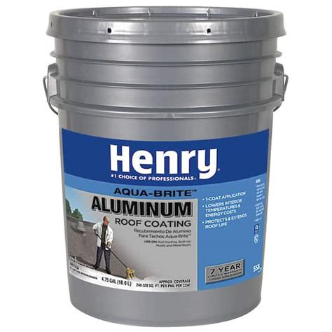 Henry Aqua Brite Aluminum Roof Coating Gal He The