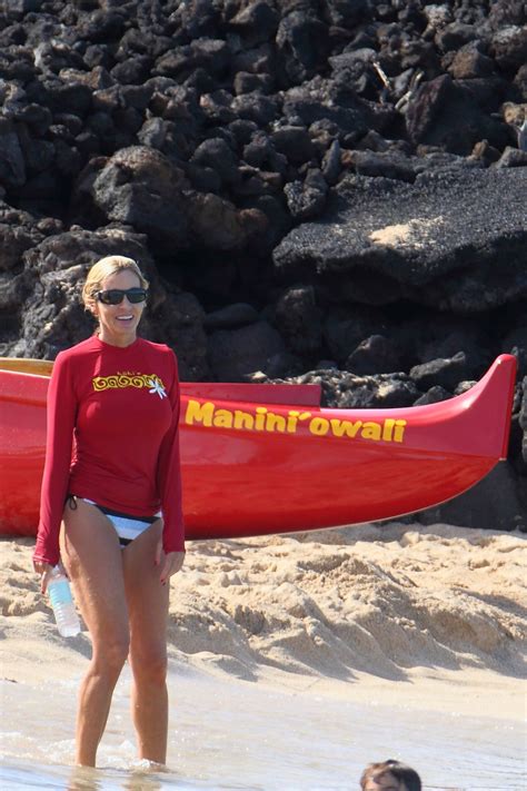 Camille Grammer At A Beach In Hawaii 12 27 2017 Hawtcelebs