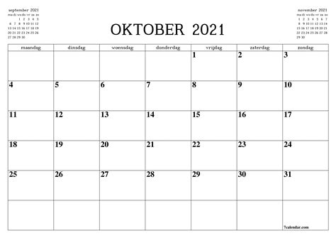 Get Kalender Oktober 2021 Best Calendar Example