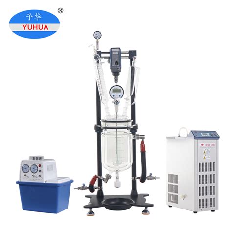 Laboratory 1L 2L 3L 5L Jacketed Glass Chemical Reactor System Glass