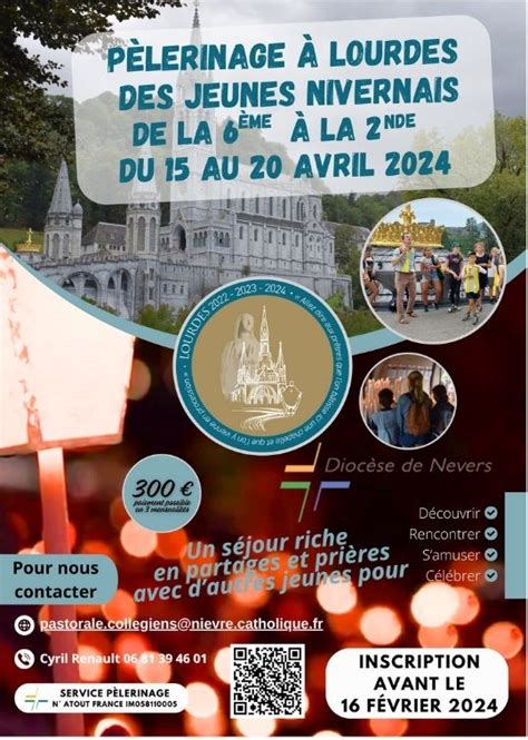 P Lerinage Lourdes Des Jeunes De Luzy Du Au Avril