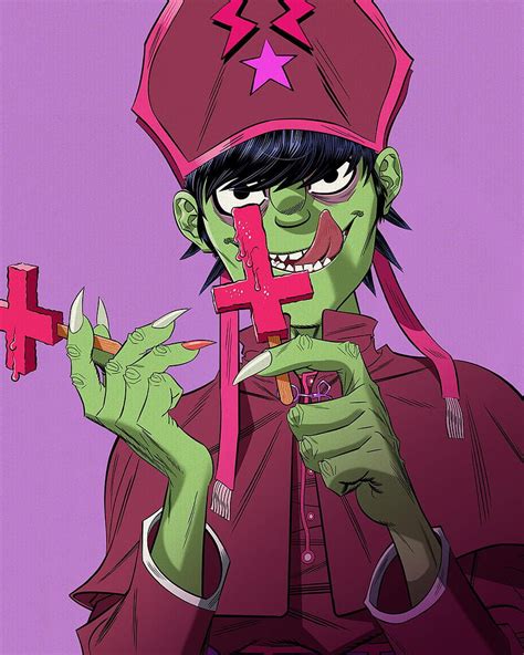 Gorillaz Noodle Murdoc Niccals Jamie Hewlett And Mobile Background