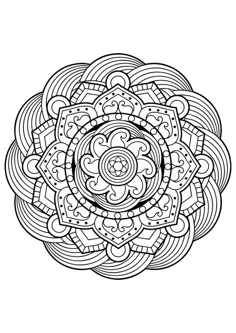 Mandala Livre Gratuit 5 Coloriages Mandalas Difficiles Pour Adultes