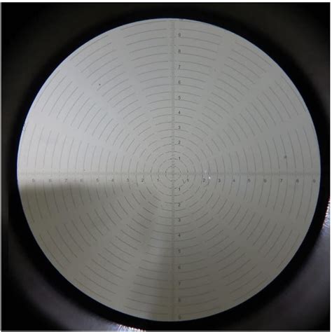 USEEV Adaptador de microscópio DIV 0 1 mm micrómetro ocular para