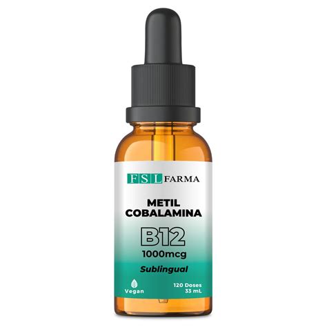 Metilcobalamina B Gotas Sublinguais Doses Fsl Farma