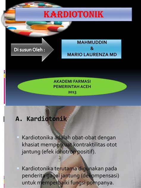 Obat Kardiotonik Pdf