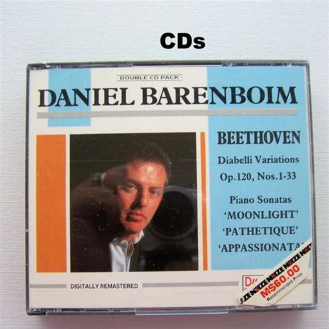 Daniel Barenboim Beethoven 1988 Cd Diabelli Variations Sonatas Op120 1 33 Ebay