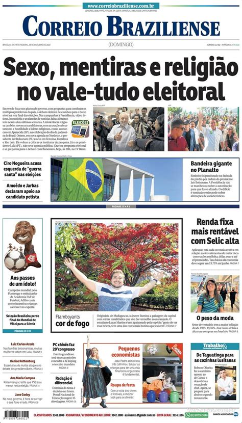 Capa Correio Braziliense Terça 6 de Setembro de 2022