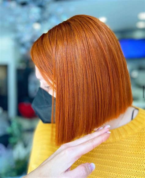 Ginger Brown Hair Color Ideas Chic Ginger Bob Haircut