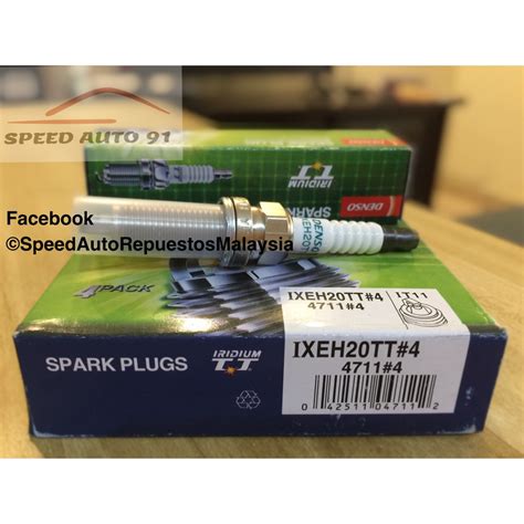 Ready Stock Denso Iridium TT Spark Plug IXEH20TT 4711 Almera