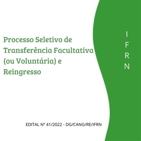 Divulgado vagas para o Processo Seletivo de Transferência Facultativa e