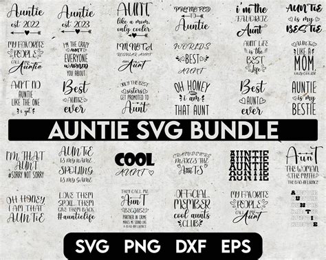 Auntie Svg Bundle Aunt Svg Best Aunt Ever Svg Aunt Life Svg Aunt