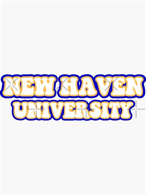 University Of New Haven Sticker By Leilasayan Redbubble