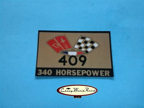 Chevy 409 Flag Decals