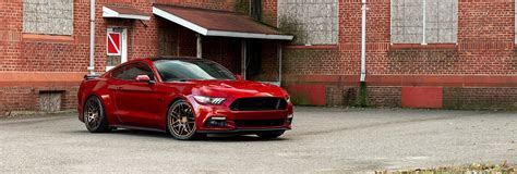 Dark Red Ford Mustang Gt S Forgestar F Wheels In Forgestar