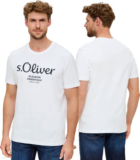 T Shirt Męski S Oliver Nadruk Biały Xxl Ceny I Opinie Ceneo Pl