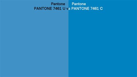 Pantone 7461 U Vs Pantone 7461 C Side By Side Comparison